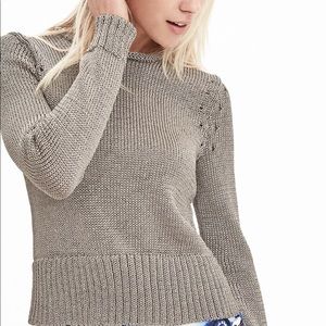 Metallic knit Sweater